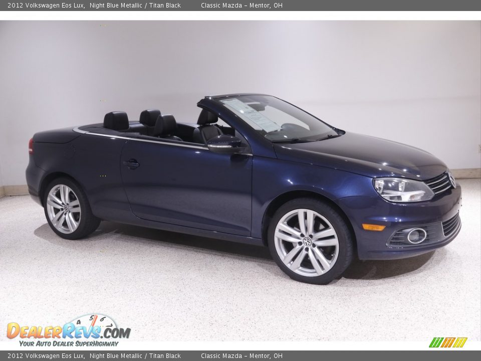 2012 Volkswagen Eos Lux Night Blue Metallic / Titan Black Photo #1