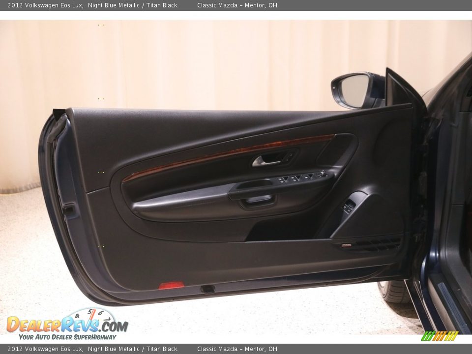 2012 Volkswagen Eos Lux Night Blue Metallic / Titan Black Photo #5