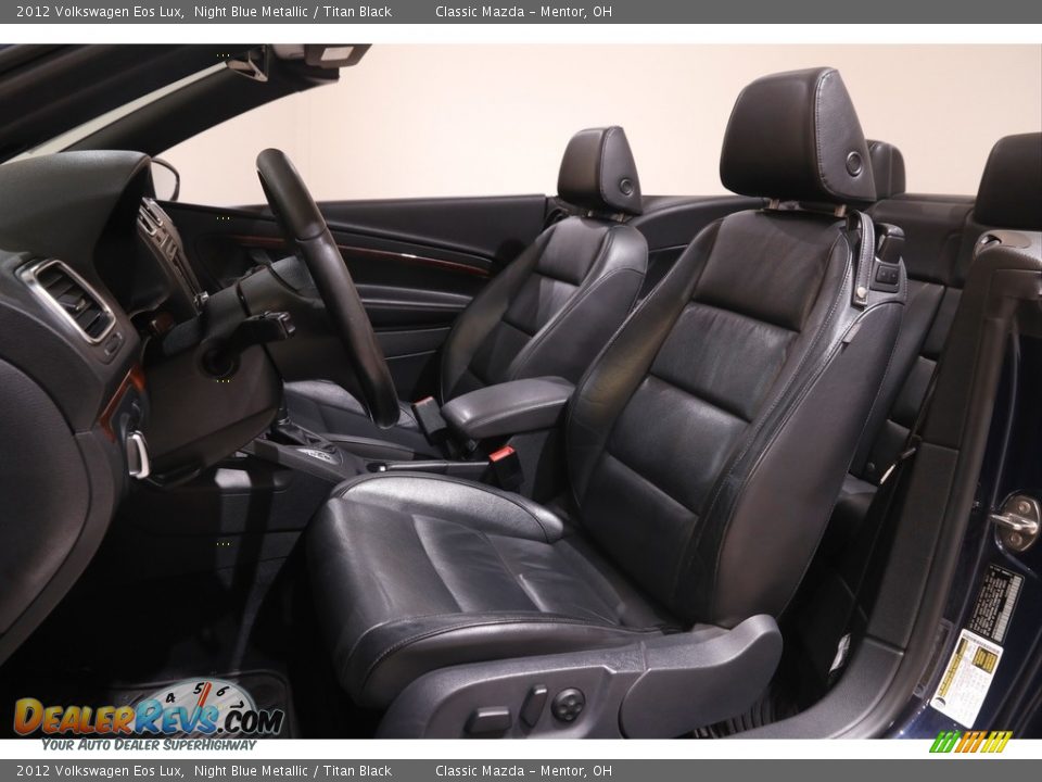 2012 Volkswagen Eos Lux Night Blue Metallic / Titan Black Photo #6