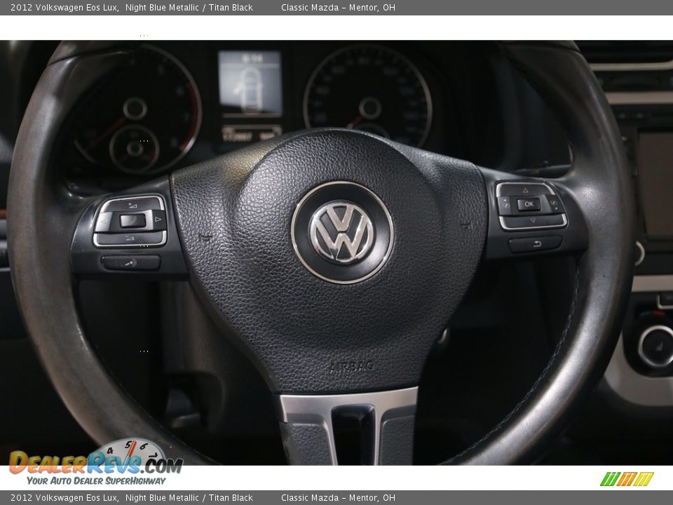 2012 Volkswagen Eos Lux Night Blue Metallic / Titan Black Photo #8