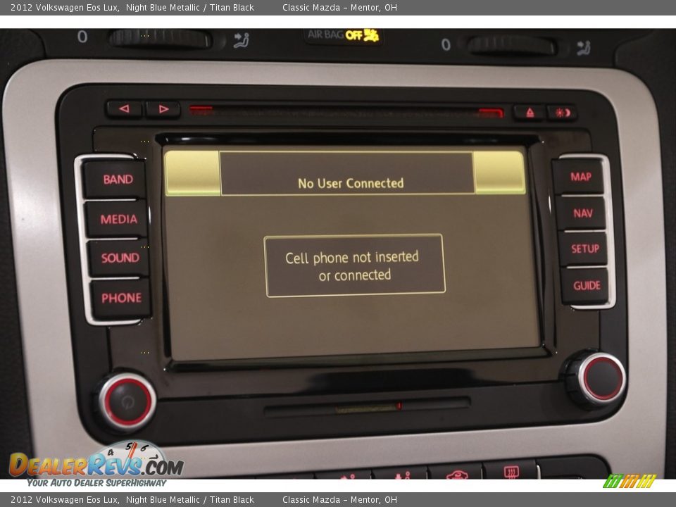 2012 Volkswagen Eos Lux Night Blue Metallic / Titan Black Photo #11