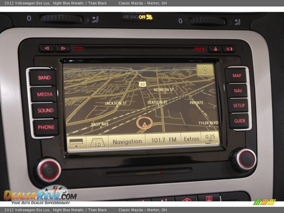 2012 Volkswagen Eos Lux Night Blue Metallic / Titan Black Photo #12