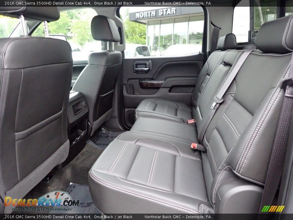 Rear Seat of 2016 GMC Sierra 3500HD Denali Crew Cab 4x4 Photo #17