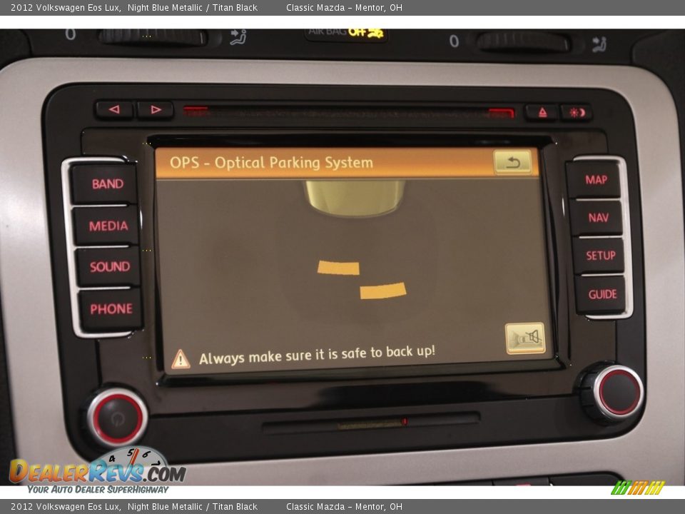 2012 Volkswagen Eos Lux Night Blue Metallic / Titan Black Photo #13