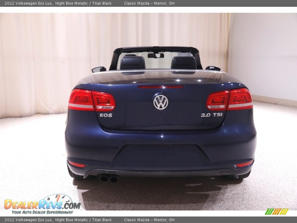 2012 Volkswagen Eos Lux Night Blue Metallic / Titan Black Photo #18