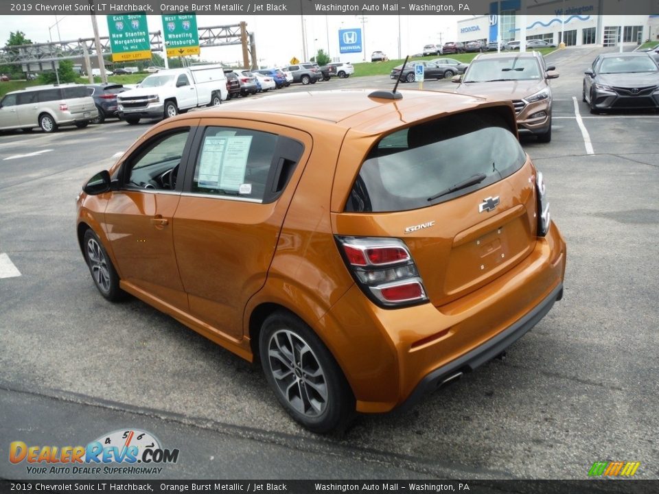 2019 Chevrolet Sonic LT Hatchback Orange Burst Metallic / Jet Black Photo #7
