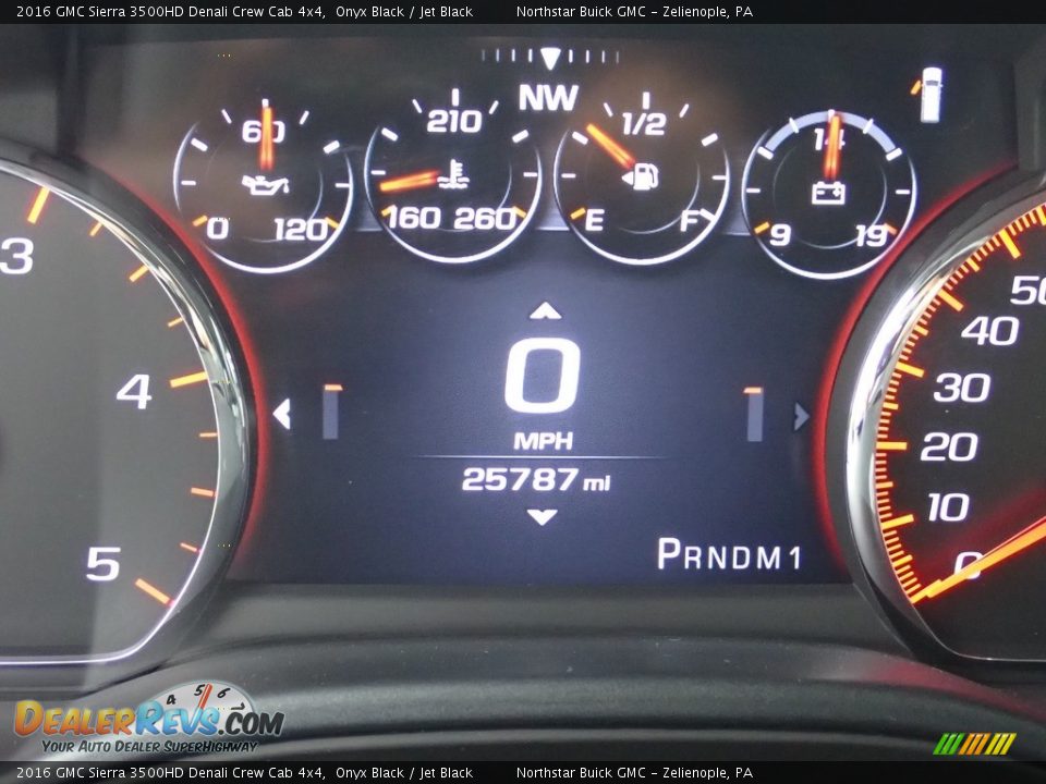 2016 GMC Sierra 3500HD Denali Crew Cab 4x4 Gauges Photo #27