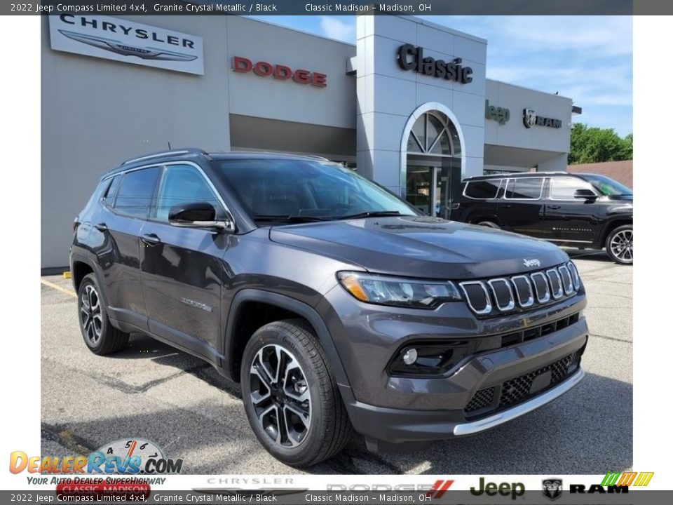 2022 Jeep Compass Limited 4x4 Granite Crystal Metallic / Black Photo #1