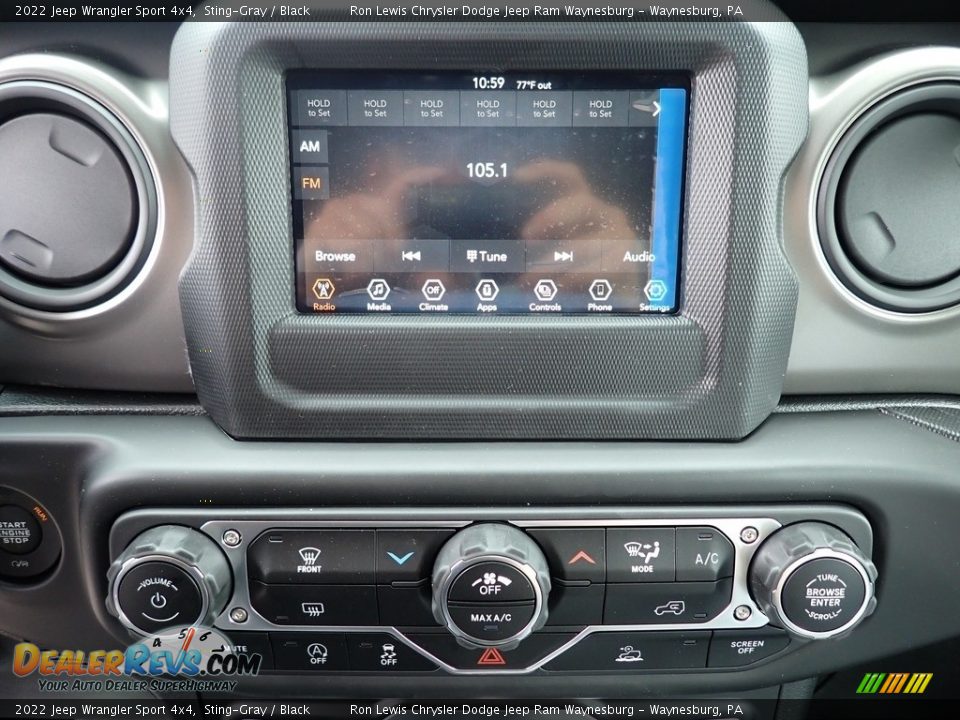 Controls of 2022 Jeep Wrangler Sport 4x4 Photo #20