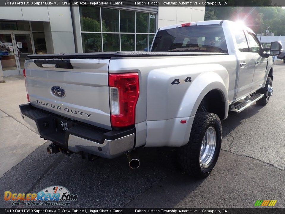 2019 Ford F350 Super Duty XLT Crew Cab 4x4 Ingot Silver / Camel Photo #2