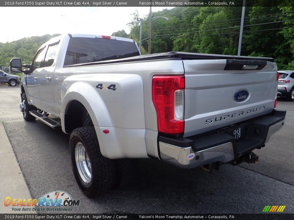 2019 Ford F350 Super Duty XLT Crew Cab 4x4 Ingot Silver / Camel Photo #4