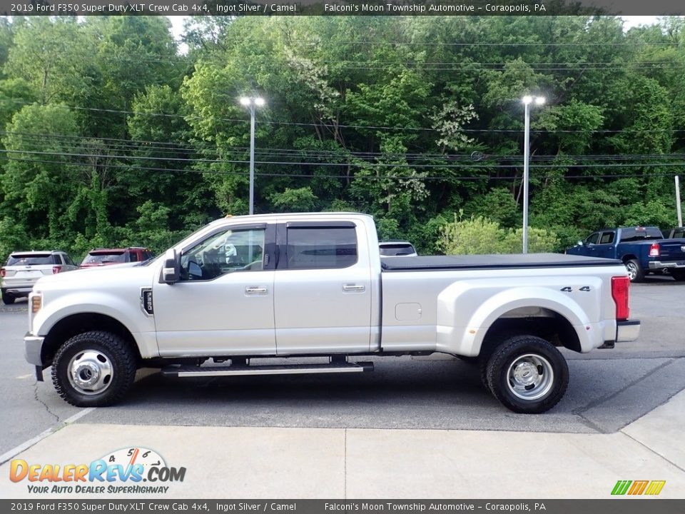 2019 Ford F350 Super Duty XLT Crew Cab 4x4 Ingot Silver / Camel Photo #5