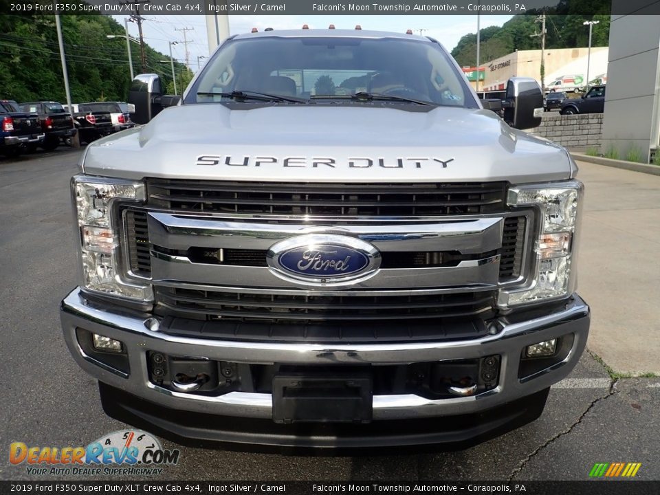 2019 Ford F350 Super Duty XLT Crew Cab 4x4 Ingot Silver / Camel Photo #7