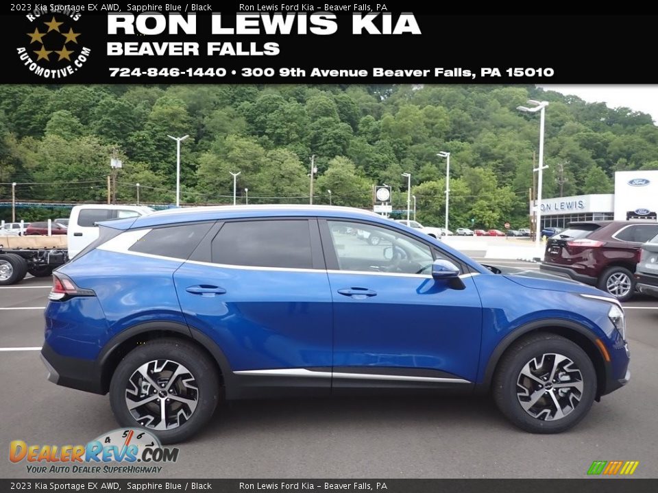 2023 Kia Sportage EX AWD Sapphire Blue / Black Photo #1