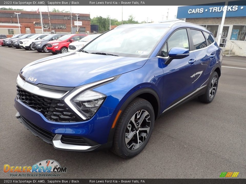 2023 Kia Sportage EX AWD Sapphire Blue / Black Photo #4