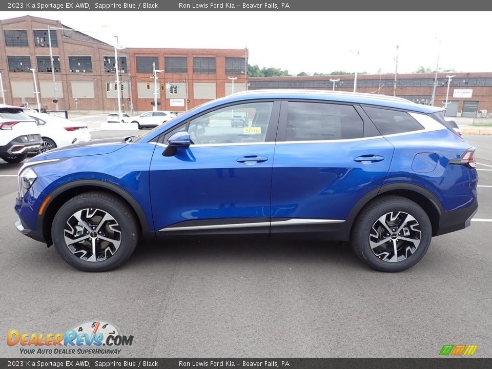 Sapphire Blue 2023 Kia Sportage EX AWD Photo #5