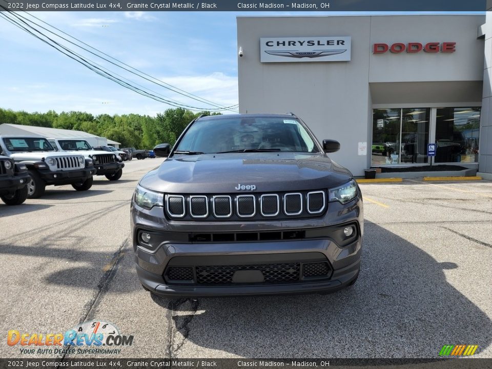 2022 Jeep Compass Latitude Lux 4x4 Granite Crystal Metallic / Black Photo #7