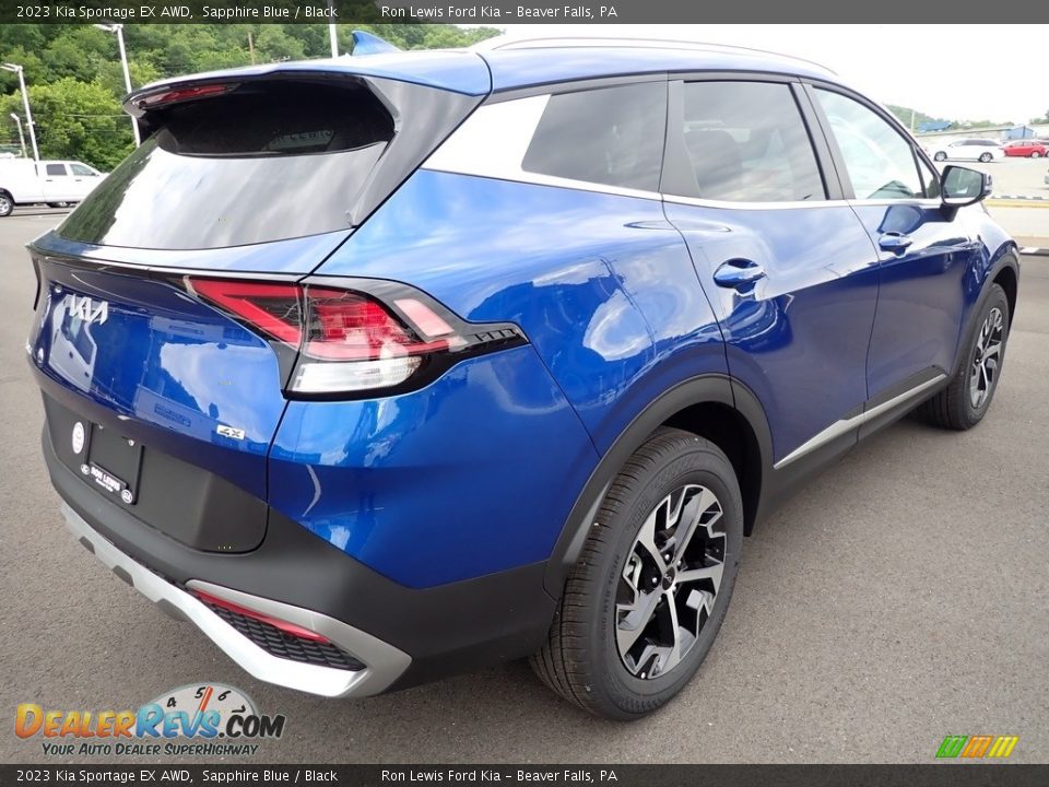 2023 Kia Sportage EX AWD Sapphire Blue / Black Photo #8