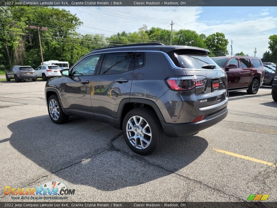 2022 Jeep Compass Latitude Lux 4x4 Granite Crystal Metallic / Black Photo #9