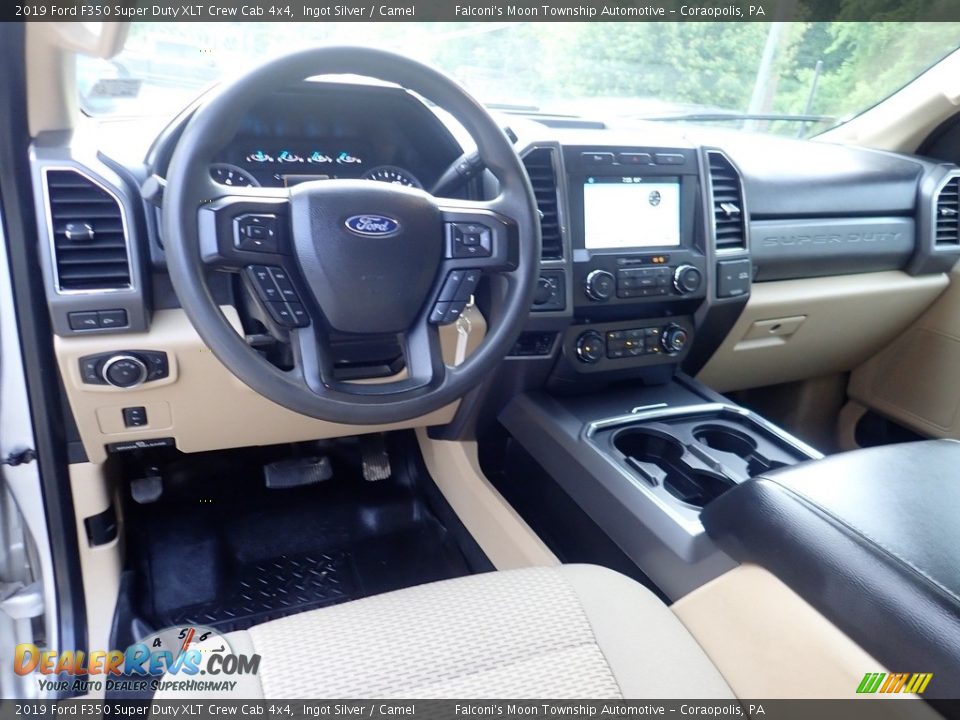 2019 Ford F350 Super Duty XLT Crew Cab 4x4 Ingot Silver / Camel Photo #19