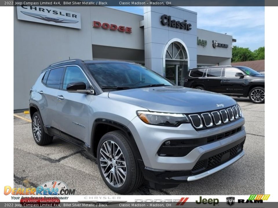 2022 Jeep Compass Limited 4x4 Billet Silver Metallic / Black Photo #1