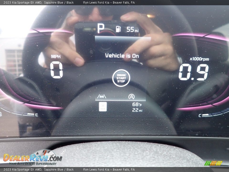 2023 Kia Sportage EX AWD Sapphire Blue / Black Photo #16