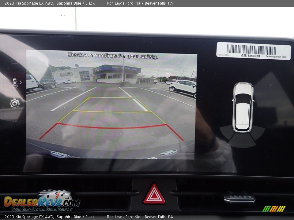 2023 Kia Sportage EX AWD Sapphire Blue / Black Photo #19