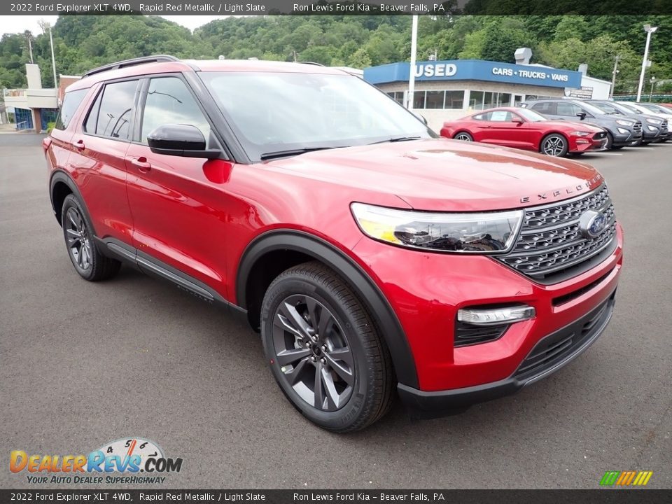 2022 Ford Explorer XLT 4WD Rapid Red Metallic / Light Slate Photo #2