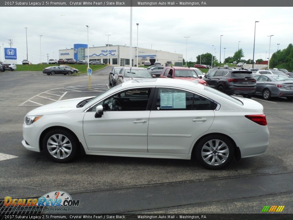 2017 Subaru Legacy 2.5i Premium Crystal White Pearl / Slate Black Photo #8