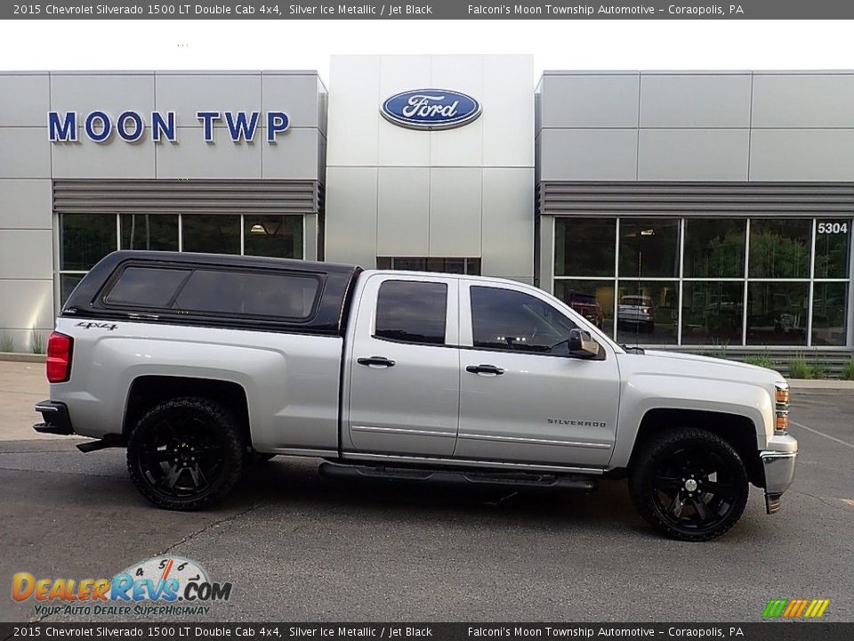 2015 Chevrolet Silverado 1500 LT Double Cab 4x4 Silver Ice Metallic / Jet Black Photo #1