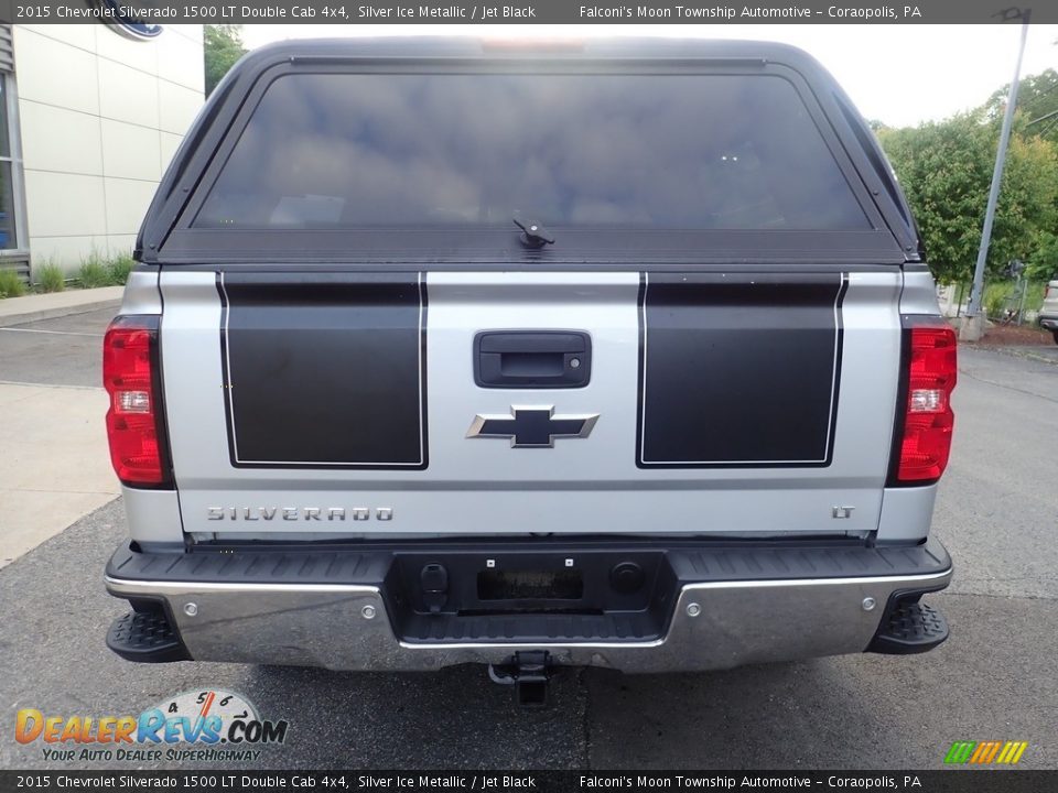 2015 Chevrolet Silverado 1500 LT Double Cab 4x4 Silver Ice Metallic / Jet Black Photo #3