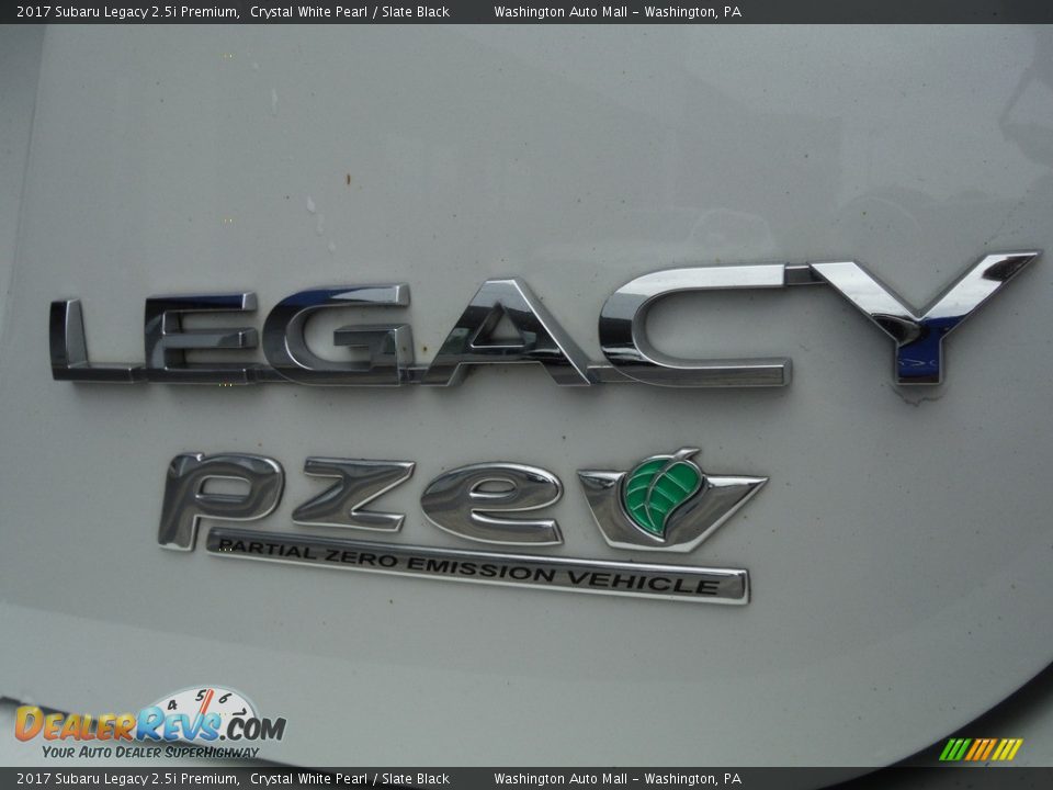 2017 Subaru Legacy 2.5i Premium Crystal White Pearl / Slate Black Photo #11