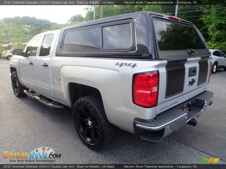 2015 Chevrolet Silverado 1500 LT Double Cab 4x4 Silver Ice Metallic / Jet Black Photo #4