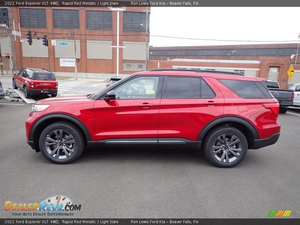 Rapid Red Metallic 2022 Ford Explorer XLT 4WD Photo #5