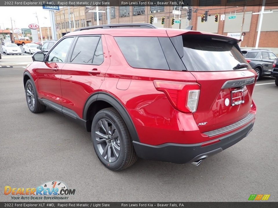 2022 Ford Explorer XLT 4WD Rapid Red Metallic / Light Slate Photo #6