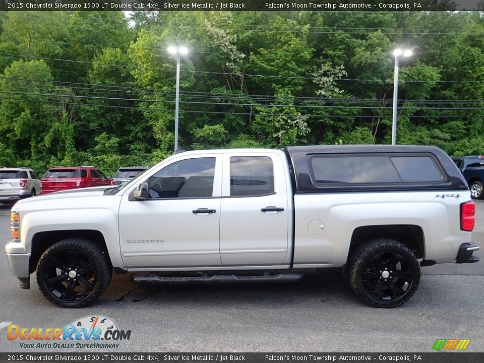 2015 Chevrolet Silverado 1500 LT Double Cab 4x4 Silver Ice Metallic / Jet Black Photo #5