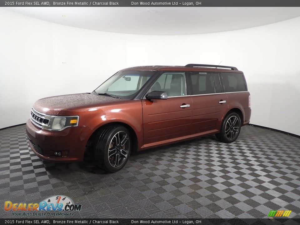 2015 Ford Flex SEL AWD Bronze Fire Metallic / Charcoal Black Photo #5