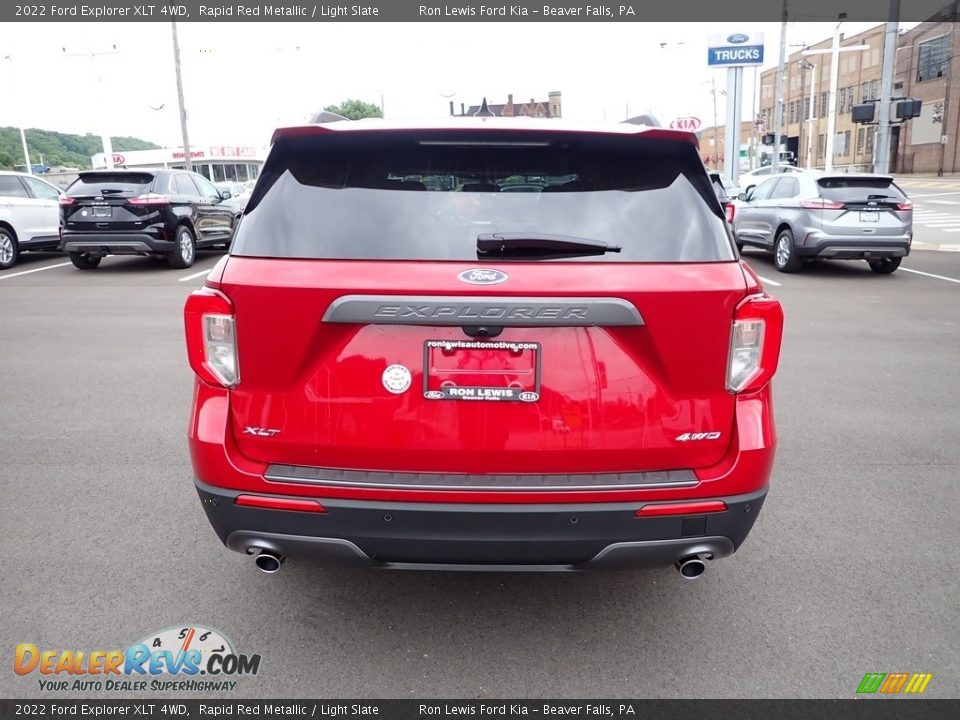 2022 Ford Explorer XLT 4WD Rapid Red Metallic / Light Slate Photo #7