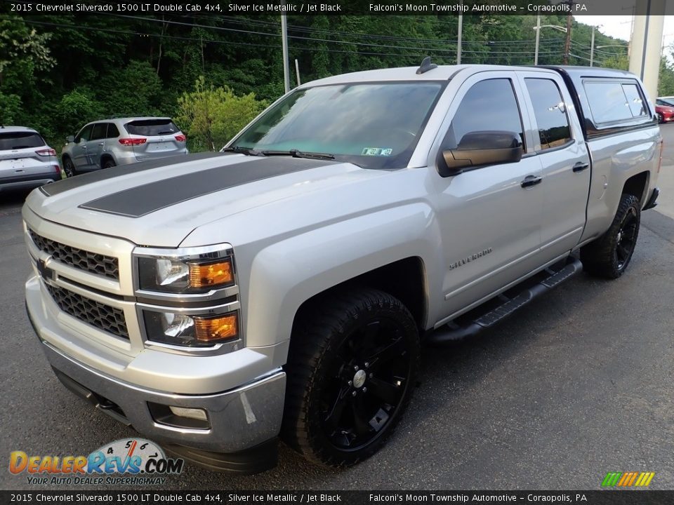 2015 Chevrolet Silverado 1500 LT Double Cab 4x4 Silver Ice Metallic / Jet Black Photo #6