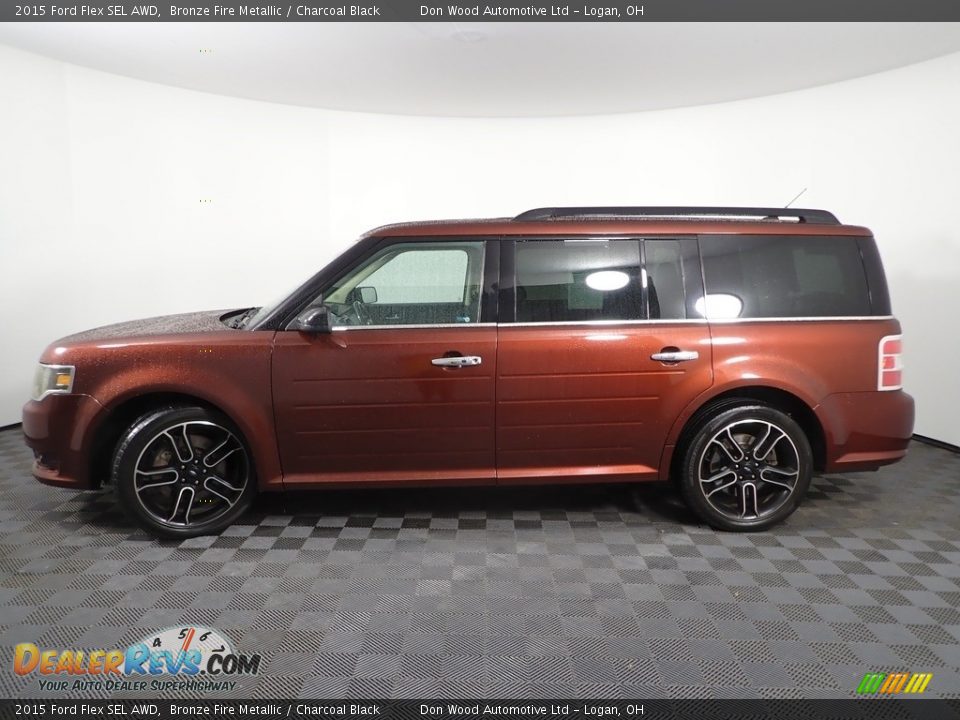 Bronze Fire Metallic 2015 Ford Flex SEL AWD Photo #6