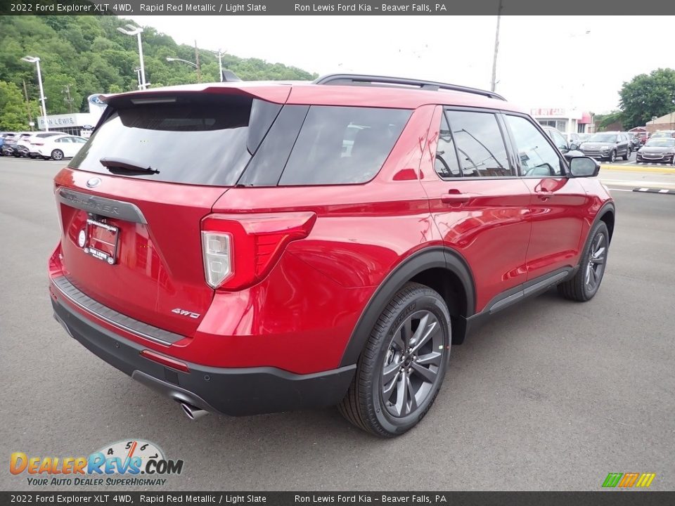 2022 Ford Explorer XLT 4WD Rapid Red Metallic / Light Slate Photo #8