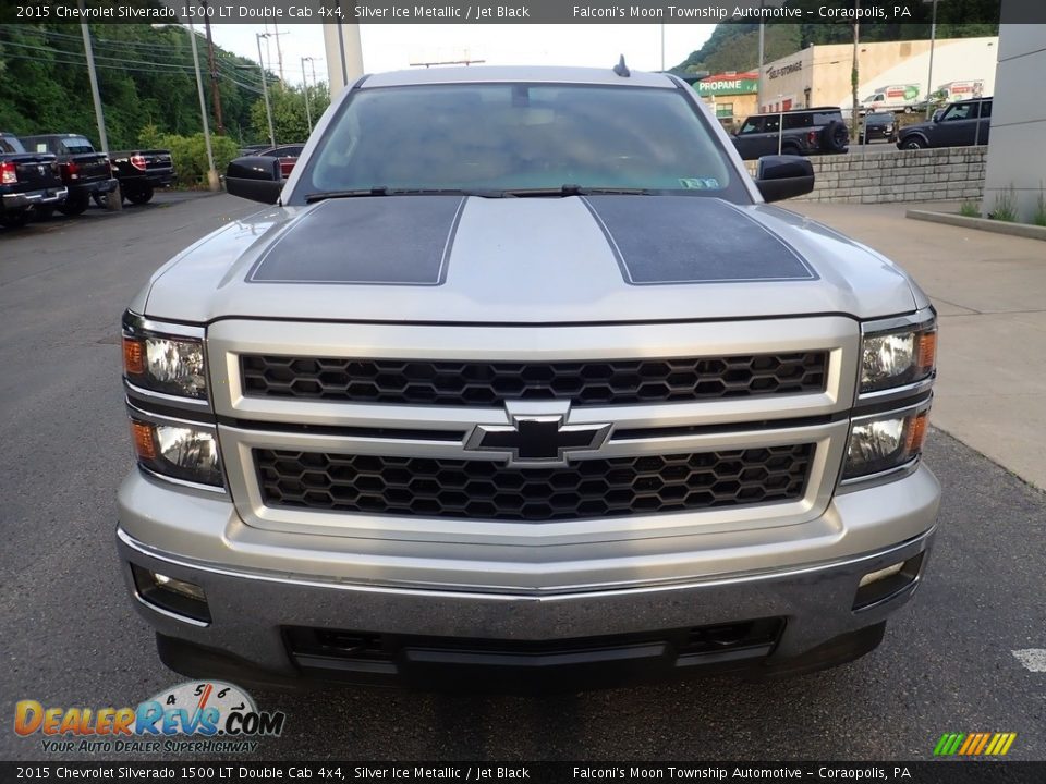 2015 Chevrolet Silverado 1500 LT Double Cab 4x4 Silver Ice Metallic / Jet Black Photo #7