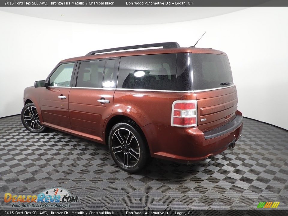 2015 Ford Flex SEL AWD Bronze Fire Metallic / Charcoal Black Photo #7