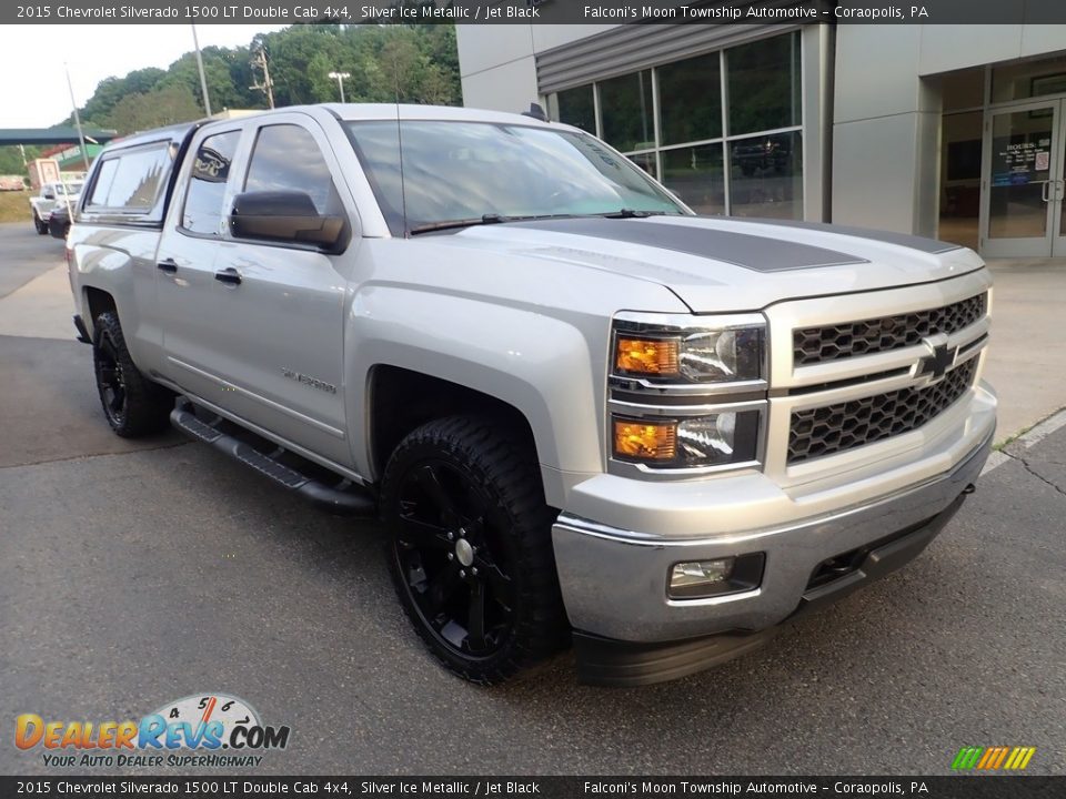 2015 Chevrolet Silverado 1500 LT Double Cab 4x4 Silver Ice Metallic / Jet Black Photo #8