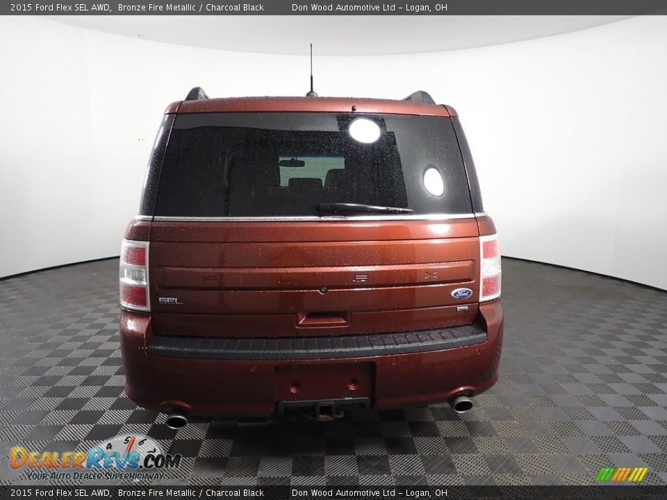 2015 Ford Flex SEL AWD Bronze Fire Metallic / Charcoal Black Photo #8