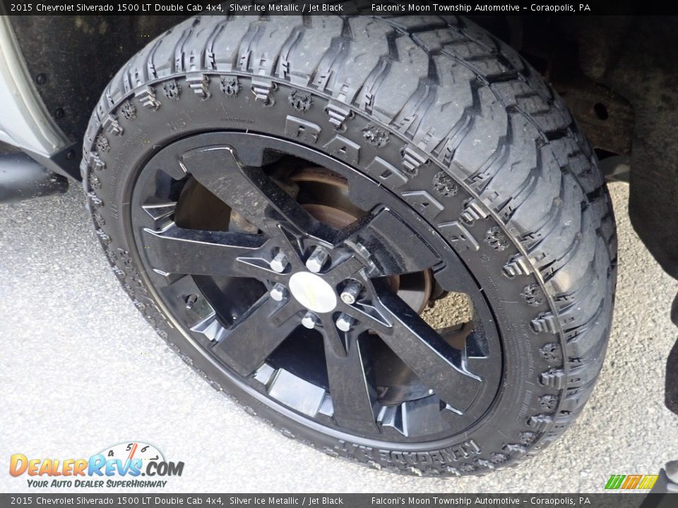 2015 Chevrolet Silverado 1500 LT Double Cab 4x4 Silver Ice Metallic / Jet Black Photo #9