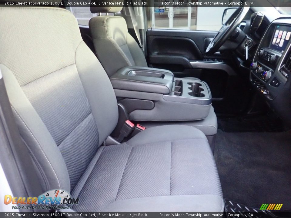 2015 Chevrolet Silverado 1500 LT Double Cab 4x4 Silver Ice Metallic / Jet Black Photo #10