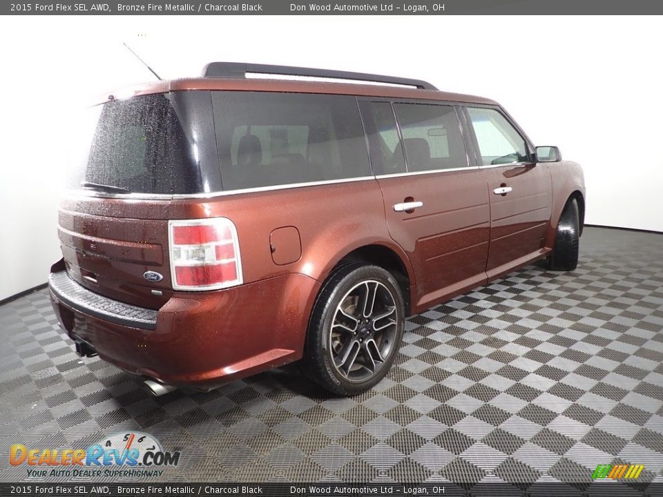 2015 Ford Flex SEL AWD Bronze Fire Metallic / Charcoal Black Photo #11