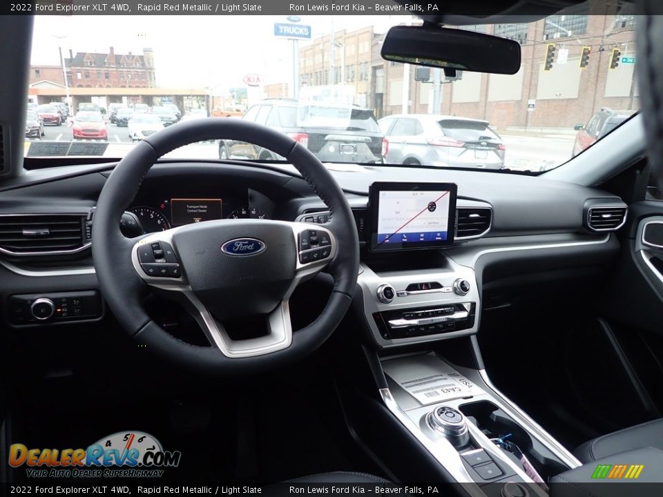 2022 Ford Explorer XLT 4WD Rapid Red Metallic / Light Slate Photo #14