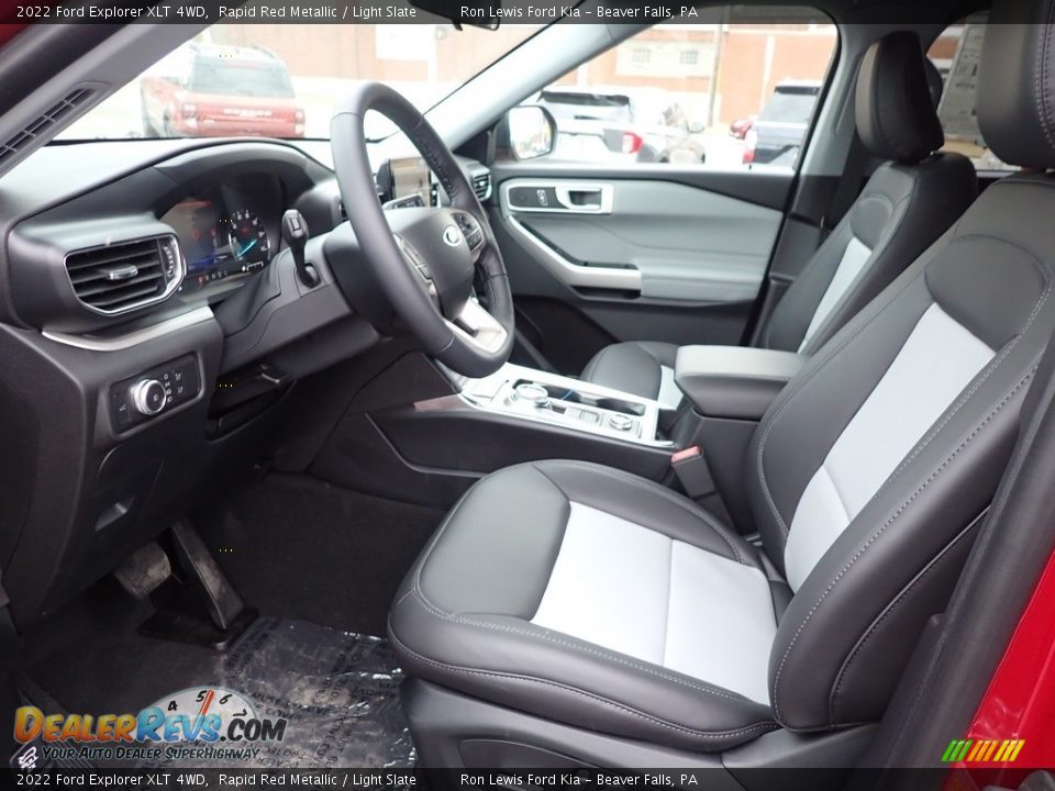 Light Slate Interior - 2022 Ford Explorer XLT 4WD Photo #15